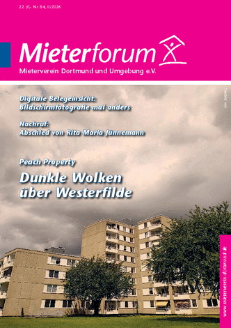 Titelseite des Mieterforum Nr.84