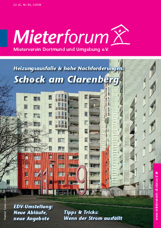 Titelseite des Mieterforum Nr.83