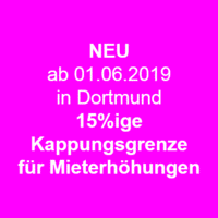 Mieterhohungen In Dortmund Werden Ab 01 06 2019 Starker Begrenzt